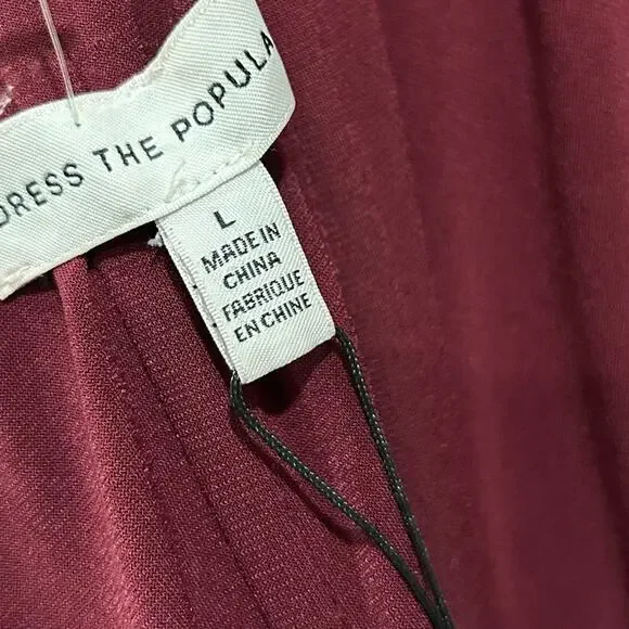 Dress the population Ruched Bodycon Dress women’s size large - Picture 6 of 12